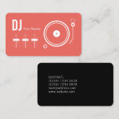Carte De Visite Housse de lecteur DJ professionnel moderne (Devant / Derrière)