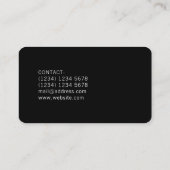 Carte De Visite Housse de lecteur DJ professionnel moderne (Dos)