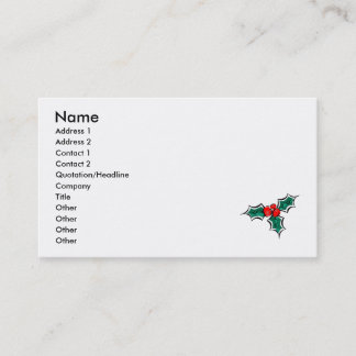 Carte De Visite Houx
