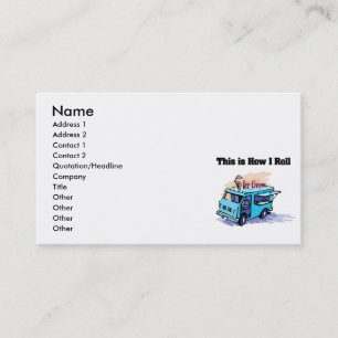 Carte De Visite How I Roll (Camion de Glace)