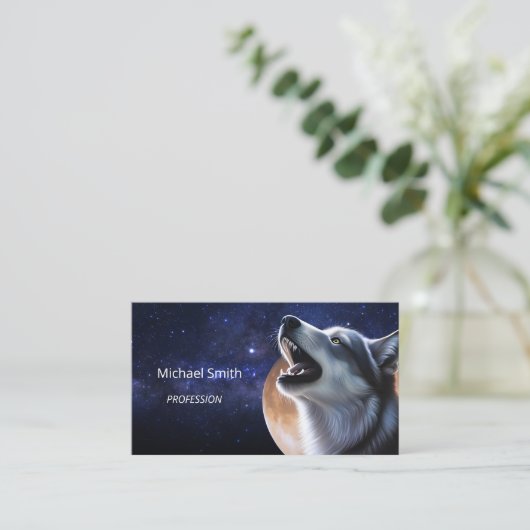 Carte De Visite Howling Wolf (Debout devant)