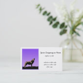 Carte De Visite Howling Wolf at Sunset - Art faunique original (Debout devant)