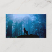 Carte De Visite Howling Wolf in Wilderness (Dos)