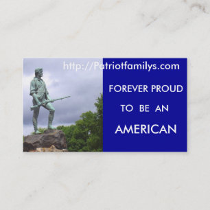 Carte De Visite http://Patriotfamilys.com..