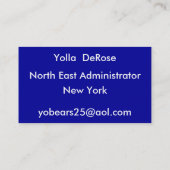 Carte De Visite http://Patriotfamilys.com.. (Dos)