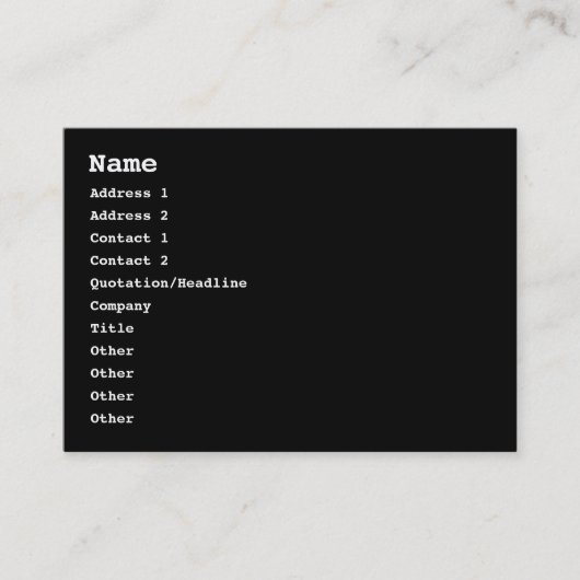 Carte De Visite http://ster / code html (Devant)
