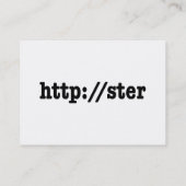 Carte De Visite http://ster / code html (Dos)