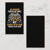 Carte De Visite Hubby, veuve de la mémoire de l'ange du ciel (Devant / Derrière)