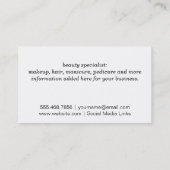 Carte De Visite Hugs & Kisses (XOXO) (Dos)