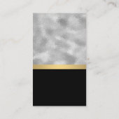 Carte De Visite Huile d'argent | Lumière métallique (Dos)