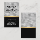 Carte De Visite Huile d'argent | Lumière métallique (Devant / Derrière)