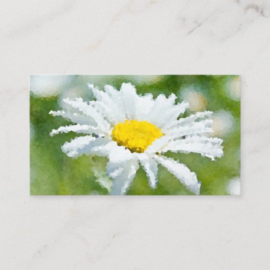 Carte De Visite Huile de fleur marguerite Chamomile effet soleil d (Devant)