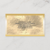 Carte De Visite Huile d'or broyée (Dos)