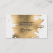 Carte De Visite Huile d'or broyée | Motif de mosaïque (Dos)