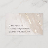 Carte De Visite Huile d'or de crème (Dos)