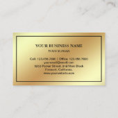 Carte De Visite Huile d'or Elégant monarque orange papillon (Dos)