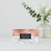 Carte De Visite Huile d'or rose | Marbre (Debout devant)