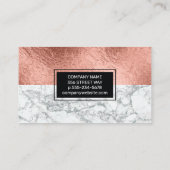 Carte De Visite Huile d'or rose | Marbre (Dos)