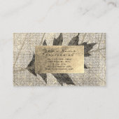 Carte De Visite Huile d'or Urbain Bio Botanique Noir Érable (Dos)