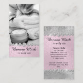 Carte De Visite Huile faite maison de recette de spa de crème de (Devant / Derrière)