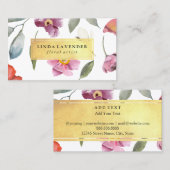 Carte De Visite Huile florale classique (Devant / Derrière)