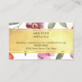 Carte De Visite Huile florale classique (Dos)