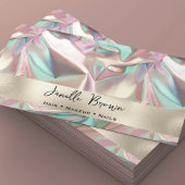 Carte De Visite Huile Holographique De Luxe Écrasée