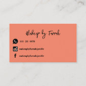 Carte De Visite Huile métallique couleur néon Abstraite (Dos)