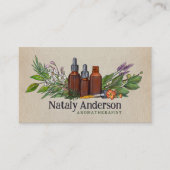 Carte De Visite Huiles d'aromathérapie et Plantes (Devant)