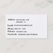 Carte De Visite ** Huiles essentielles attirantes d'aromathérapie (Dos)