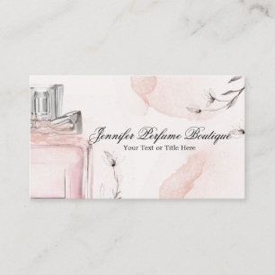 Carte De Visite Huiles essentielles de parfum distingué rose blush