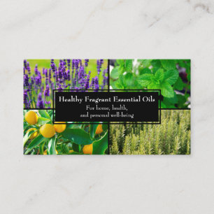 Carte De Visite Huiles Essentielles Entreprise Bien-être Naturel H