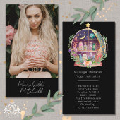 Carte De Visite Huiles essentielles magiques Apothécaire Boho Yoga