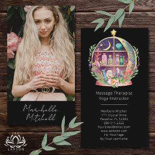 Carte De Visite Huiles Essentielles Magiques Apothicaire Boho Yoga