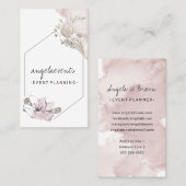 Carte De Visite Huiles essentielles roses Élégante Fleur rétro (Devant / Derrière)