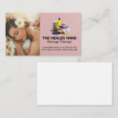 Carte De Visite Huiles et sels de bain | Massage Sesh | Holistique (Devant / Derrière)