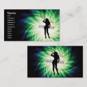 Carte De Visite Hula Hoop Girl ; Cool (Devant / Derrière)