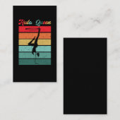 Carte De Visite Hula Hoop Queen Sport Femmes filles Hooping (Devant / Derrière)