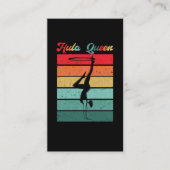 Carte De Visite Hula Hoop Queen Sport Femmes filles Hooping (Devant)