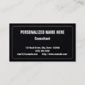 Carte de visite humble et professionnel (Devant)