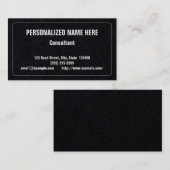 Carte de visite humble et professionnel (Devant / Derrière)