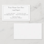 Carte de visite humble, simple et minimaliste (Devant / Derrière)