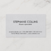 Carte De Visite Humming Bird | Fleurs (Dos)