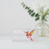 Carte De Visite Humming Bird | Fleurs III (Debout devant)