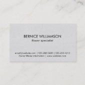 Carte De Visite Humming Bird | Fleurs III (Dos)