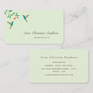 Carte De Visite Hummingbird Business Card