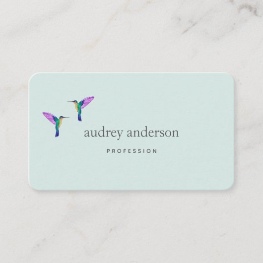 Carte De Visite Hummingbird Business Card (Devant)