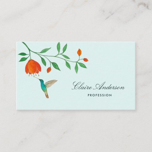 Carte De Visite Hummingbird Business Card (Devant)