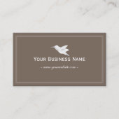 Carte De Visite Hummingbird Simple Brown  (Devant)