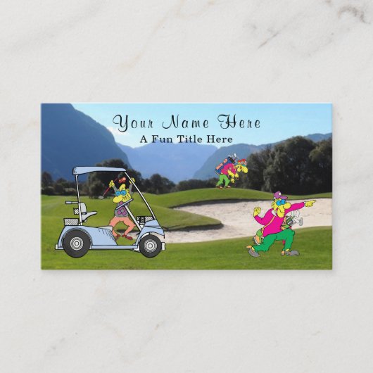 Carte De Visite Humorous Golf Player Business Card (Devant)